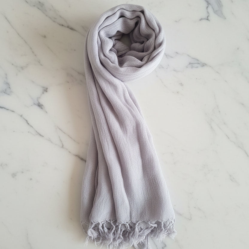 Modal with Tassels - Light Gray
