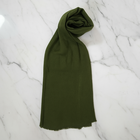 Modal with Tassels - Olive Green
