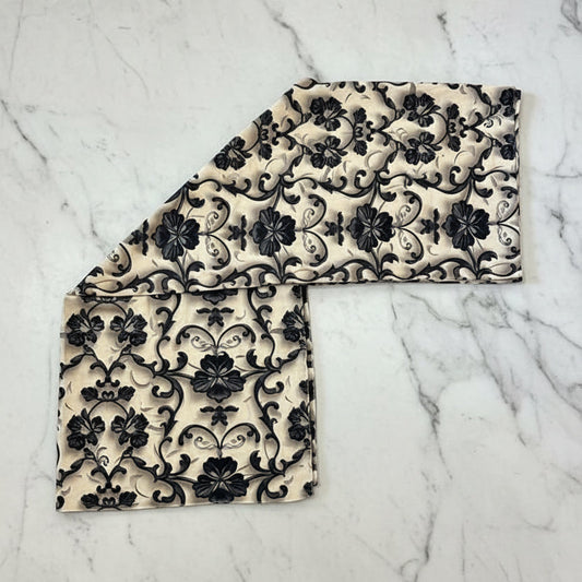 Patterned Chiffon - Black Elegance