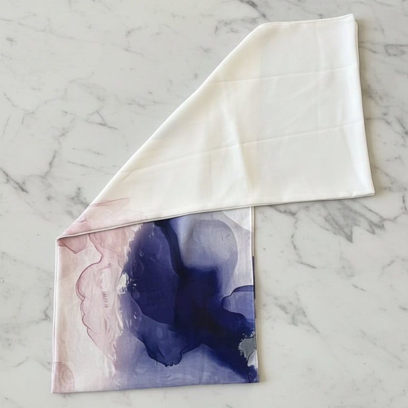 Patterned Chiffon - Ink Drop
