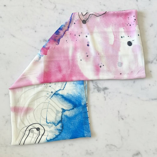 Patterned Chiffon - Watercolors