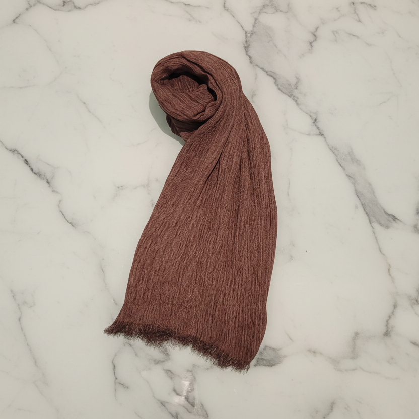 Modal Hijab - Textured with Tassels